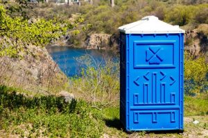 deluxe porta potty outdoor